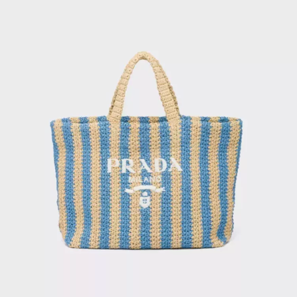 【PRADA】Paris Exclusive! Not in stock in Japan! A very popular raffia tote bag for a summery mood - Image 12